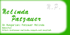 melinda patzauer business card